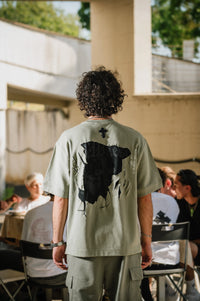 BelPaese Damage T-Shirt - Boxy Fit Nero Ottico