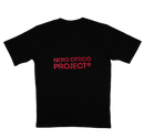 Box Logo Crochet T-Shirt - Boxy Fit Nero Ottico
