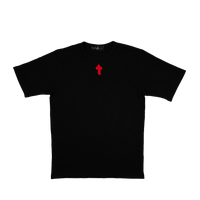 Box Logo Crochet T-Shirt - Boxy Fit Nero Ottico