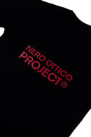 Box Logo Crochet T-Shirt - Boxy Fit Nero Ottico