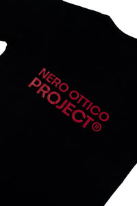 Box Logo Crochet T-Shirt - Boxy Fit Nero Ottico