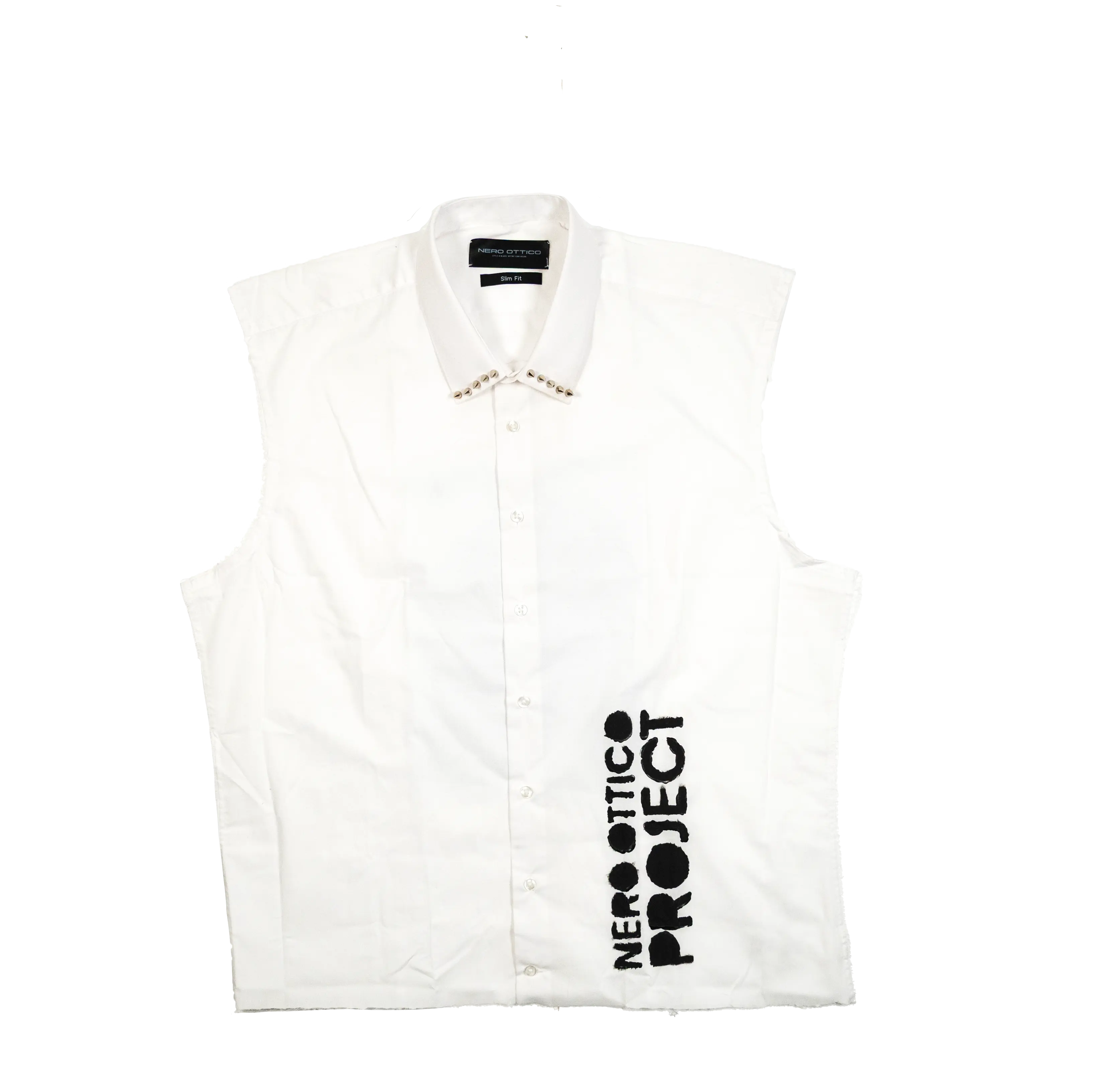 Distressed Cross Shirt - Cropped Fit