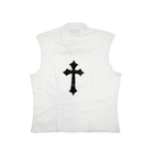 Dissestred Cross Shirt - Cropped Fit Nero Ottico