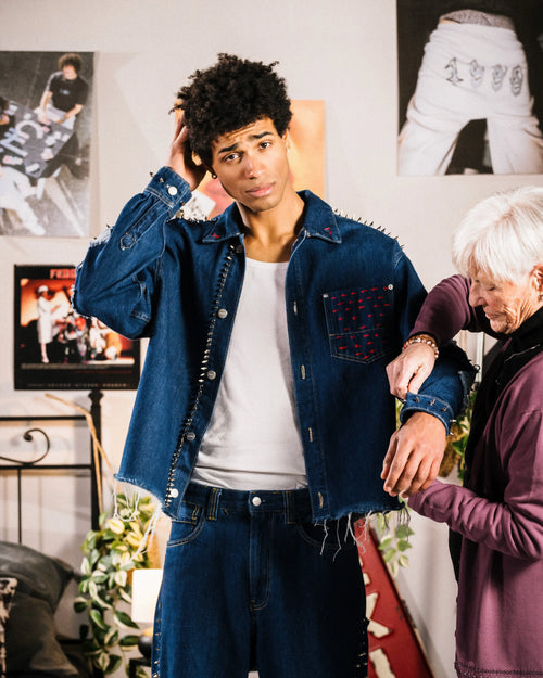 Giacca Jeans BelPaese Nero Ottico