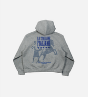 Knockout Zip Hoodie Grey Melange