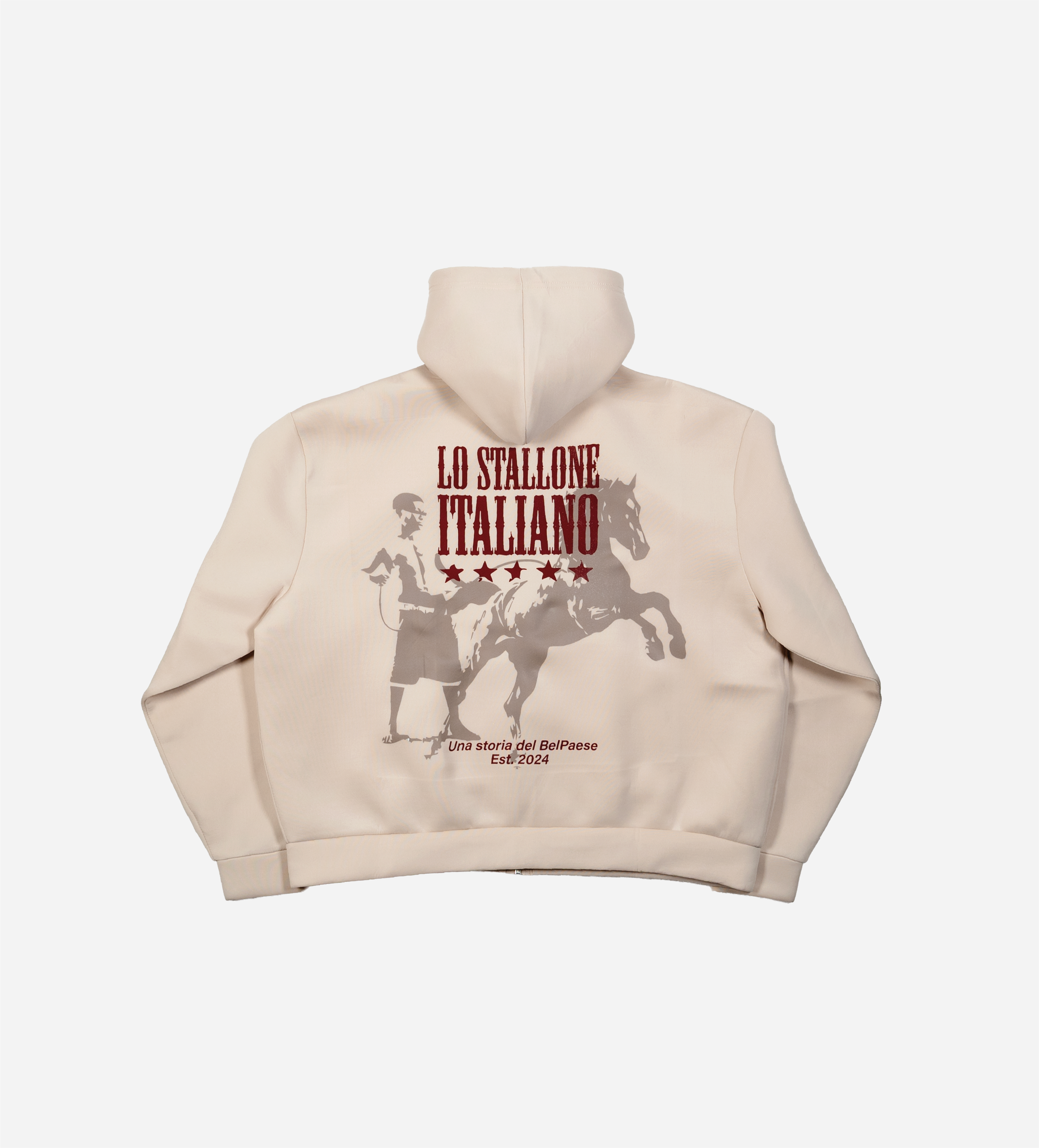 Knockout Zip Hoodie Stone