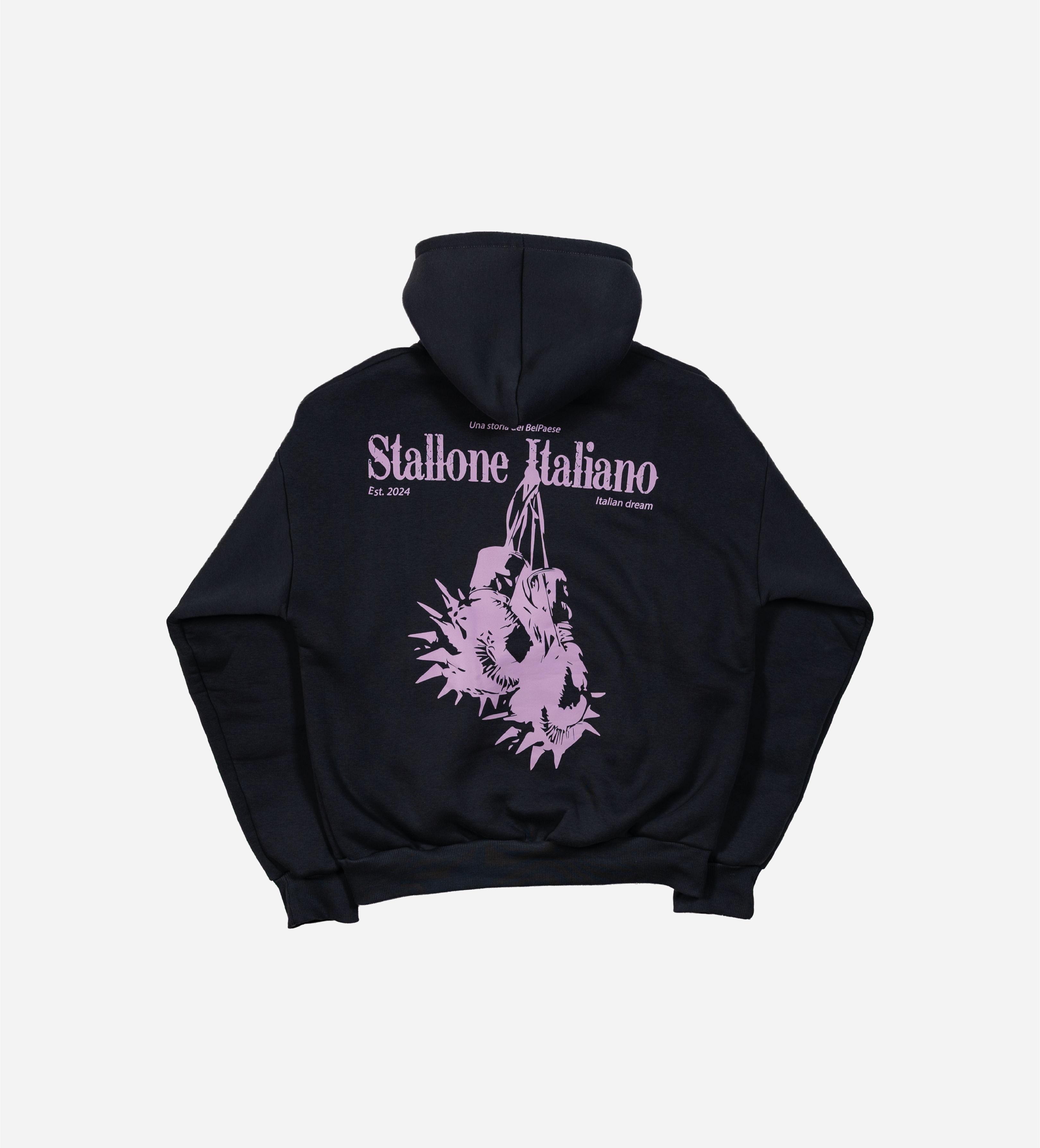 Sparring Hoodie Boxy Piombo