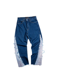 Jeans Baggy BelPaese Nero Ottico