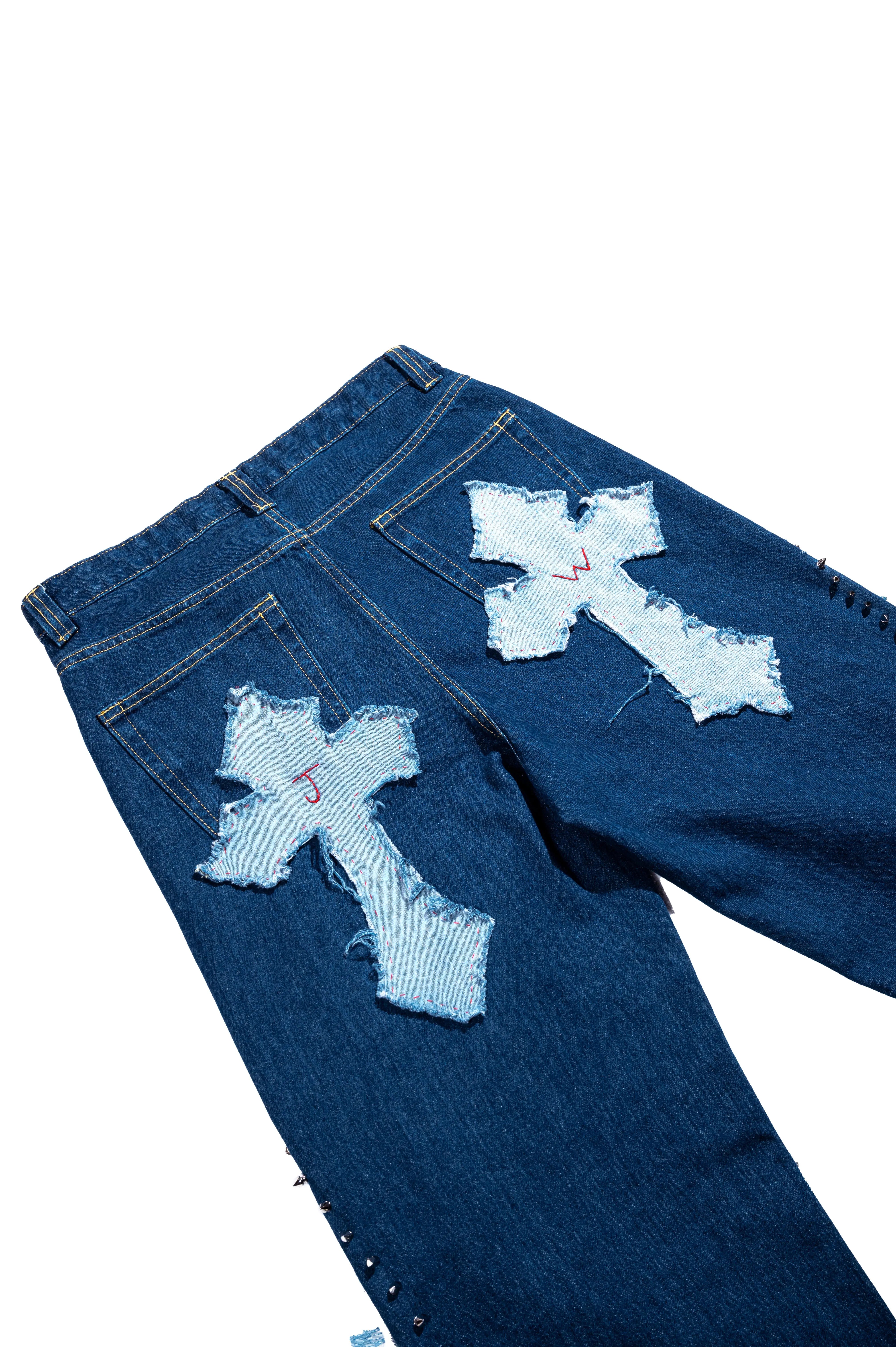 Jeans Baggy BelPaese Nero Ottico