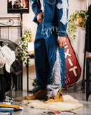 Jeans Baggy BelPaese Nero Ottico