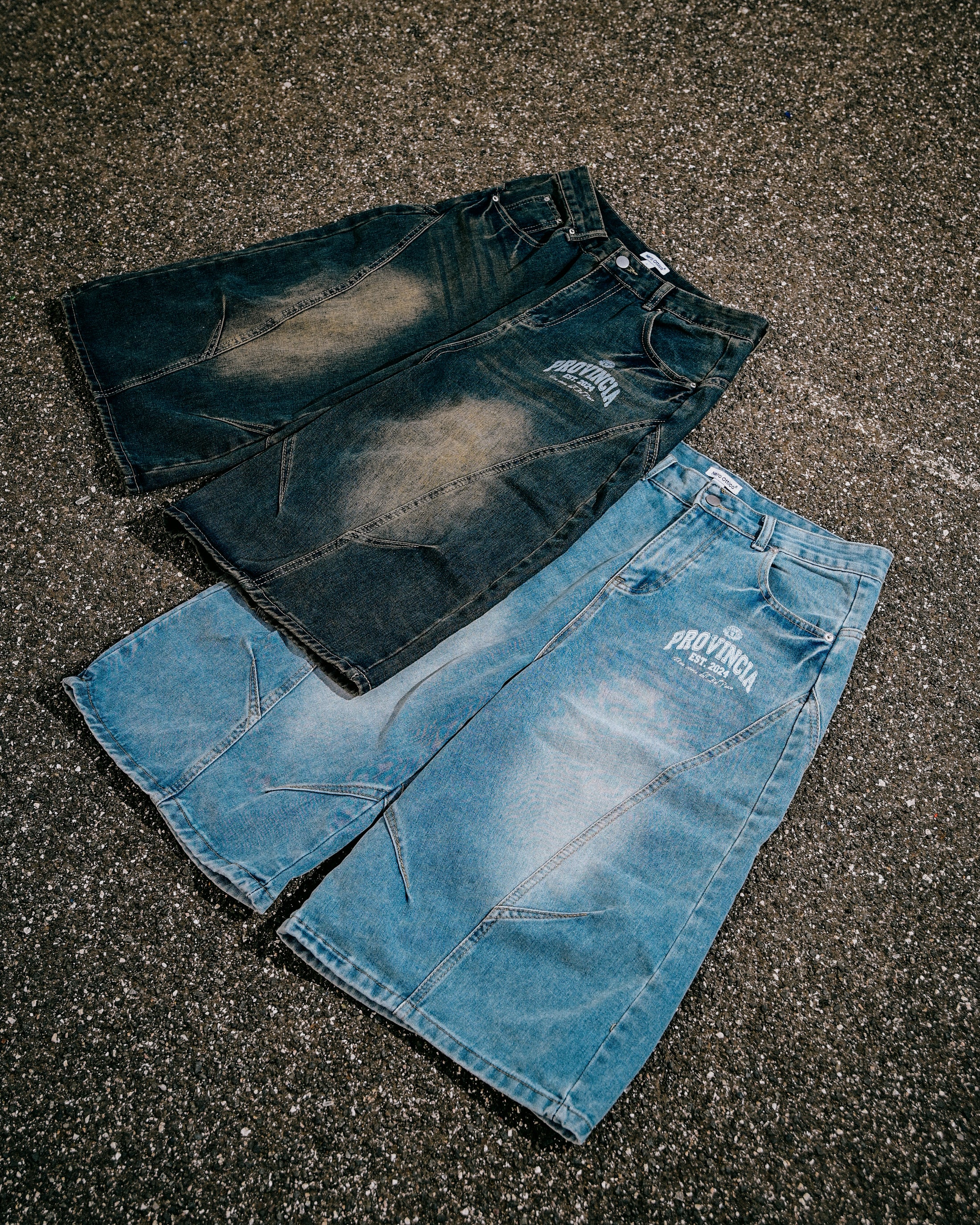 Rione Wide Leg Jorts Dark Blue