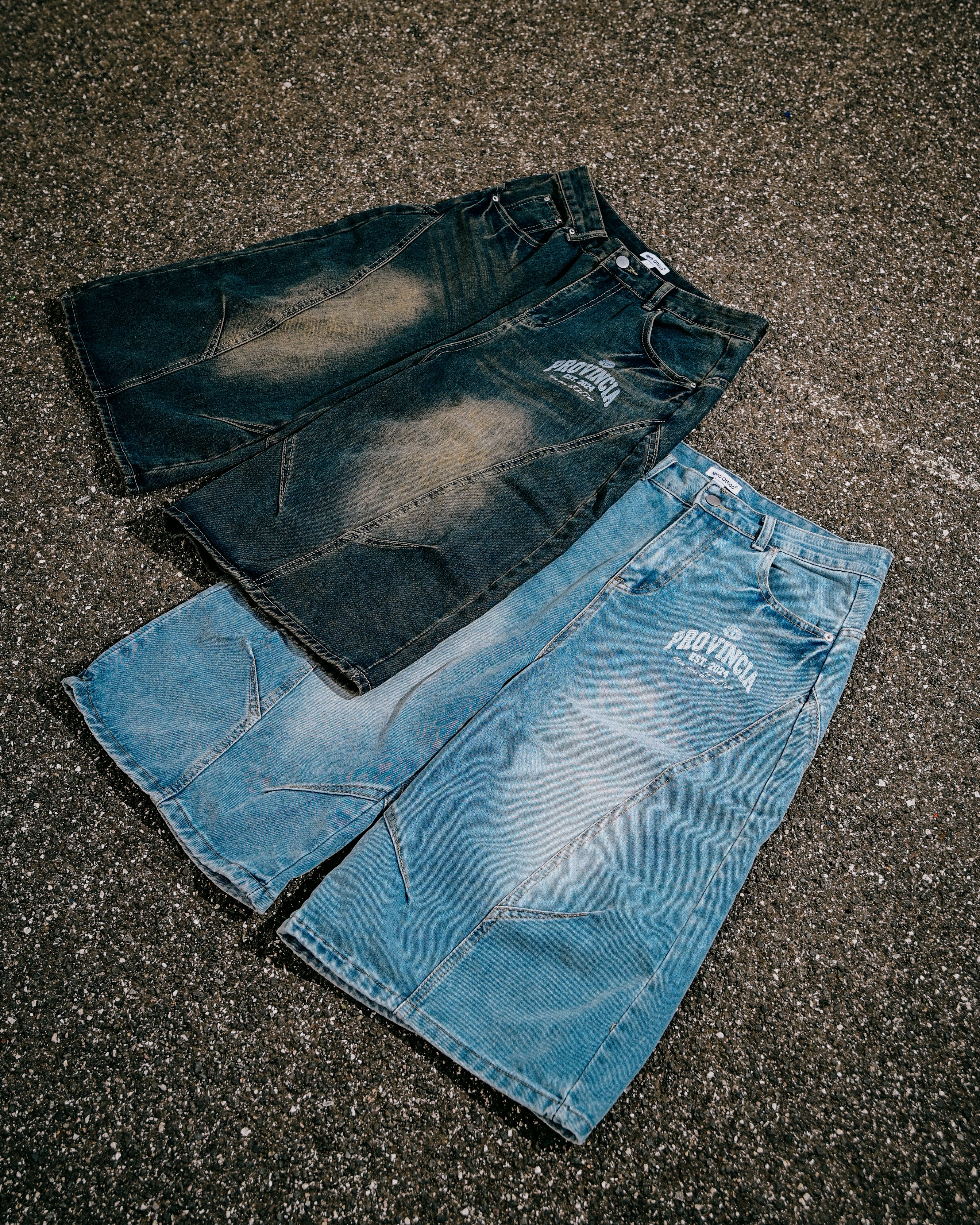 Rione Wide Leg Jorts Dark Blue