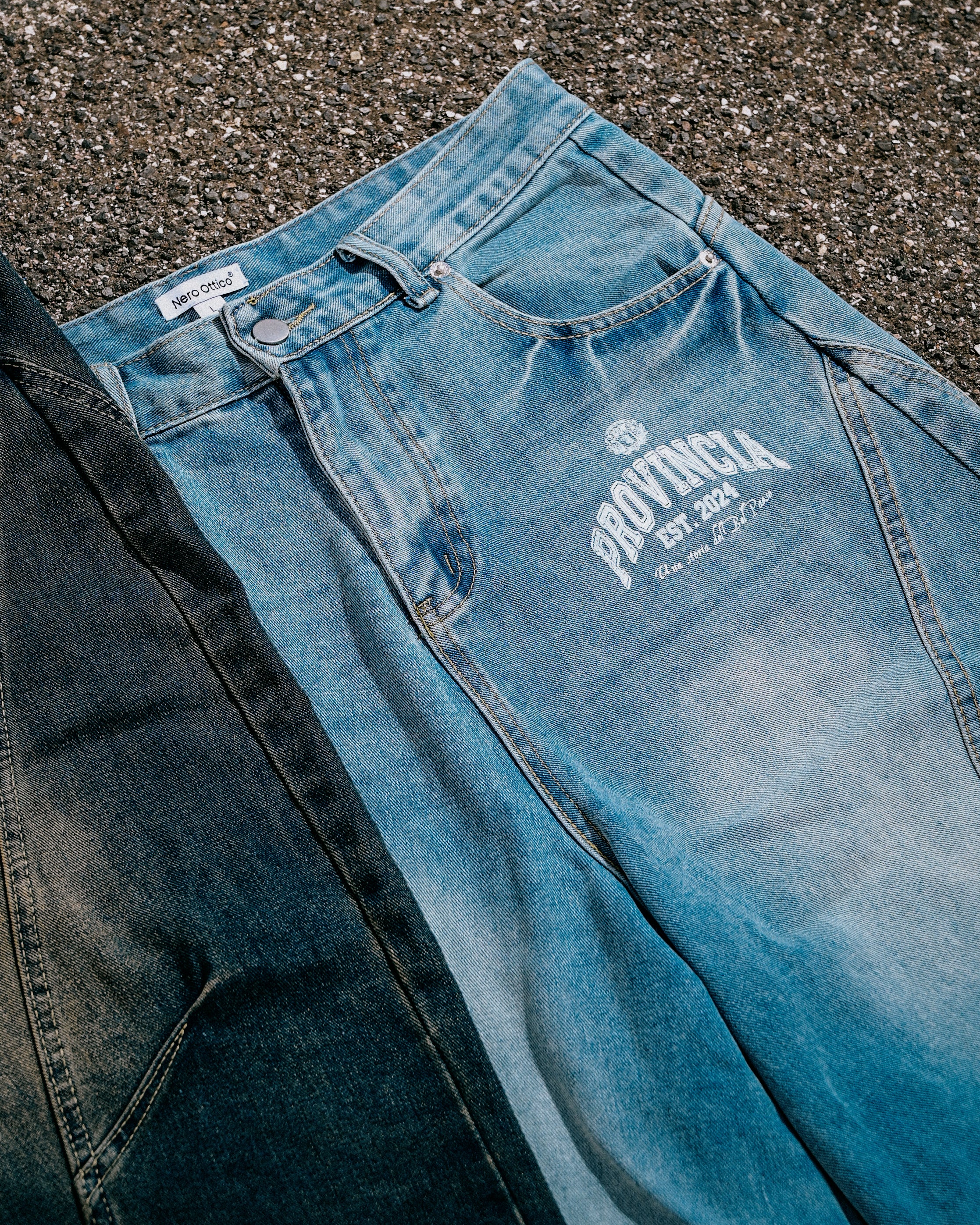Rione Wide Leg Jorts Light Blue