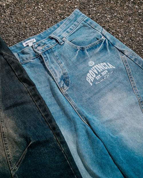 Rione Wide Leg Jorts Light Blue