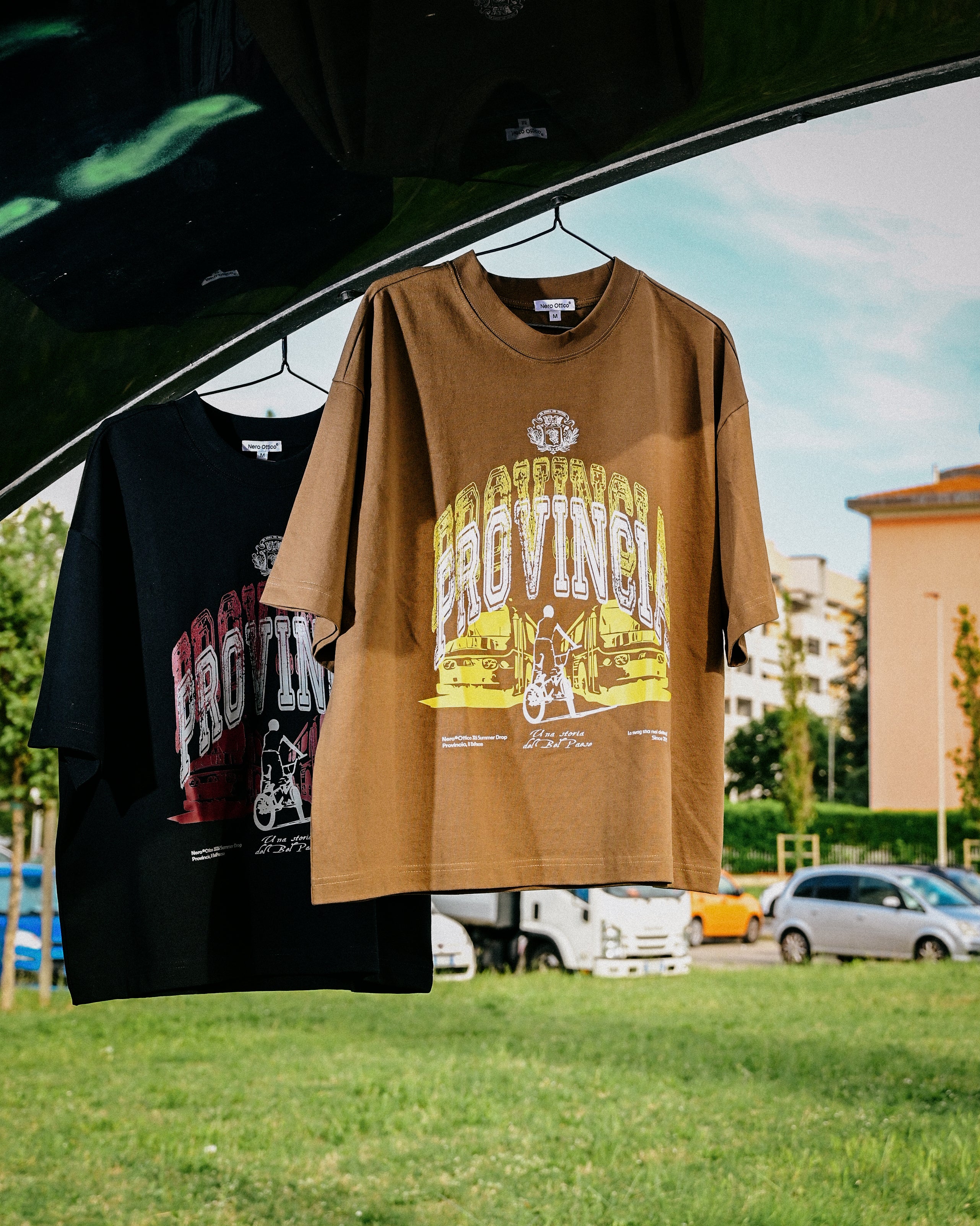 Binario Boxy Tee Brown