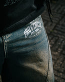 Rione Wide Leg Jorts Dark Blue