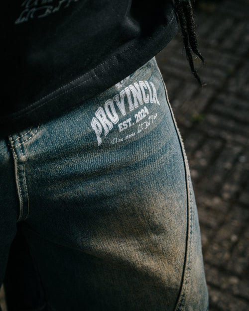 Rione Wide Leg Jorts Dark Blue