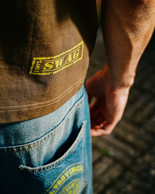 Binario Boxy Tee Brown