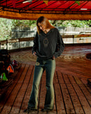 Purano Flare Washed Blue Jeans