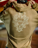 Kala Zip Hoodie Washed Green