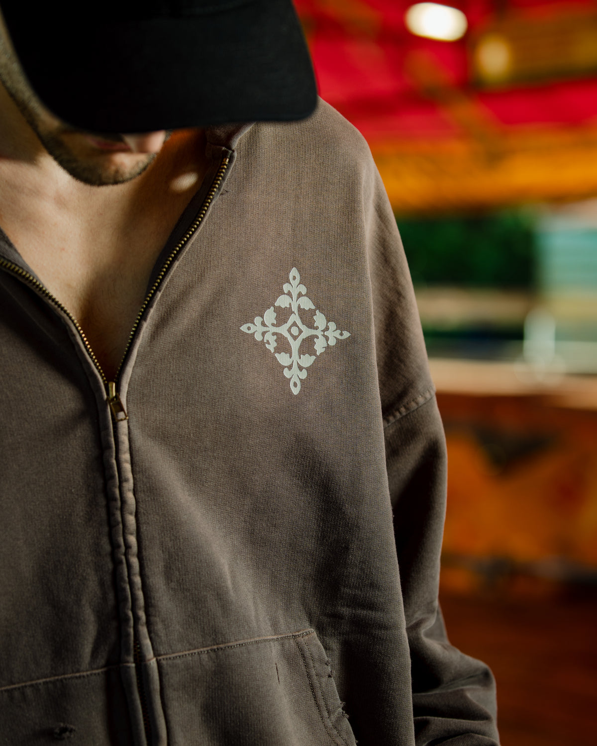 Kala Zip Hoodie Washed Grey