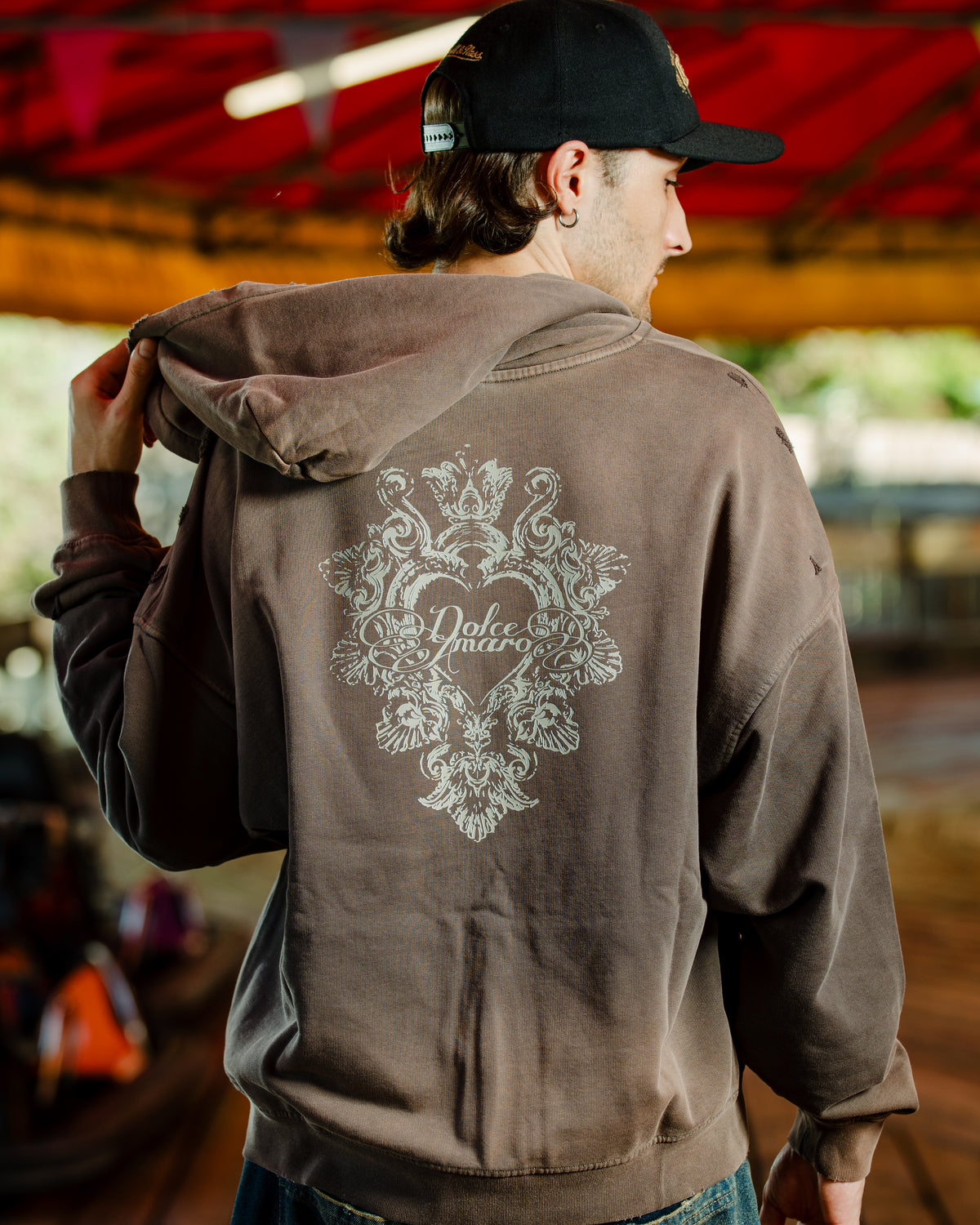 Kala Zip Hoodie Washed Grey