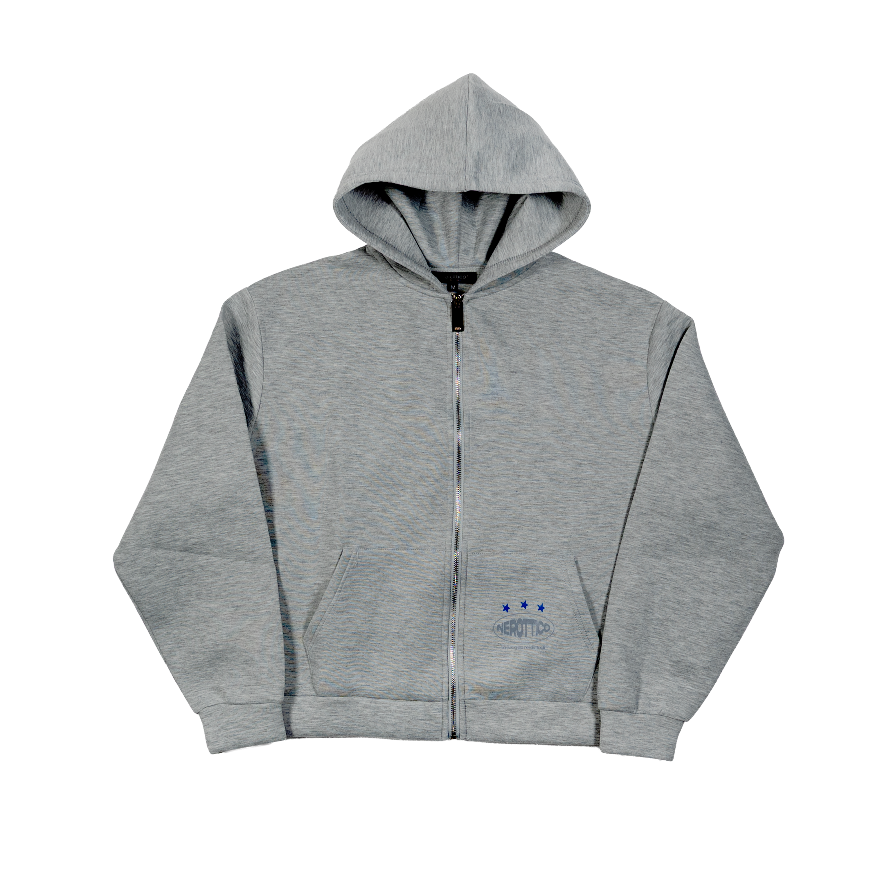 Knockout Zip Hoodie Grey Melange