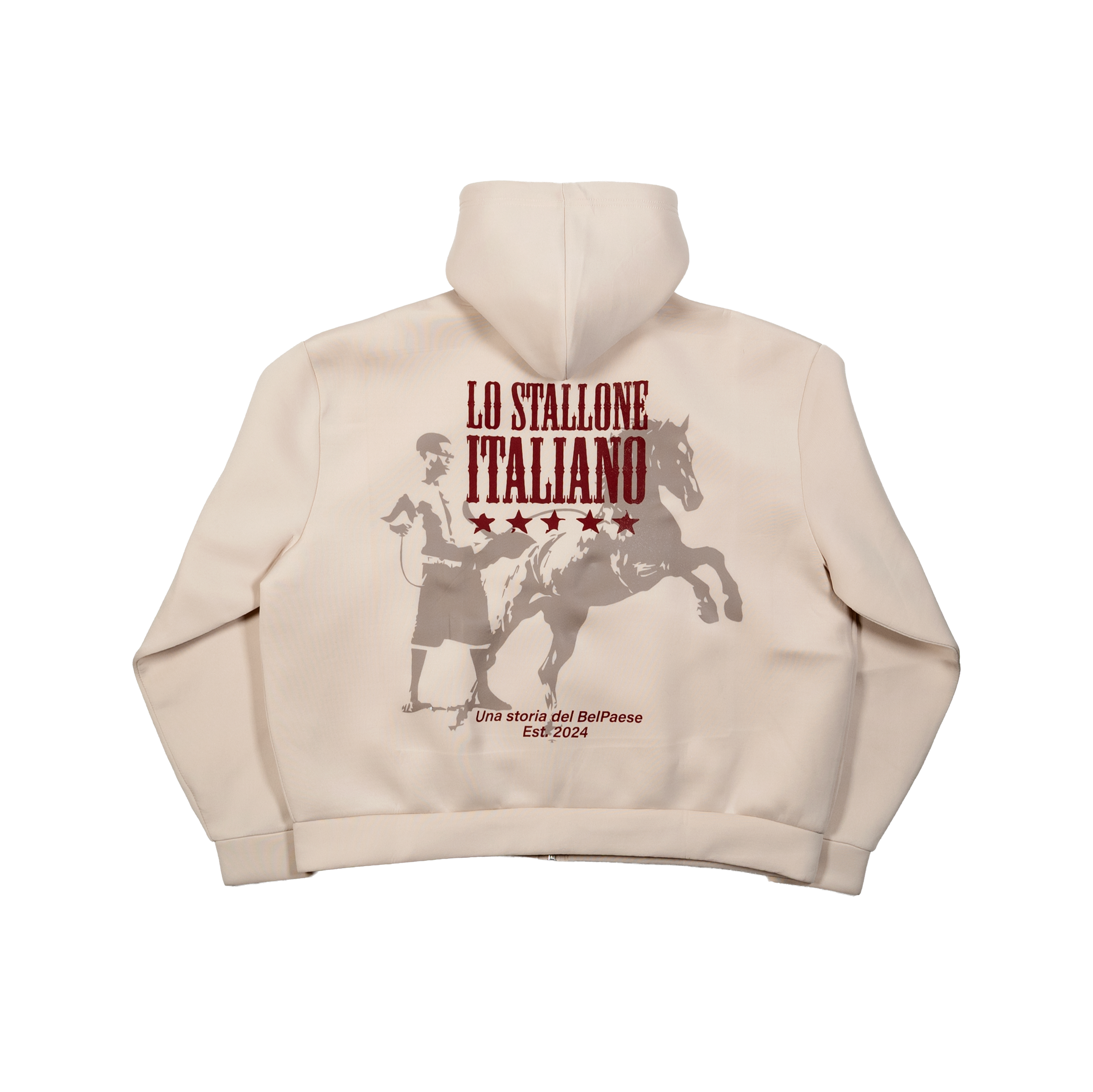 Knockout Zip Hoodie Stone