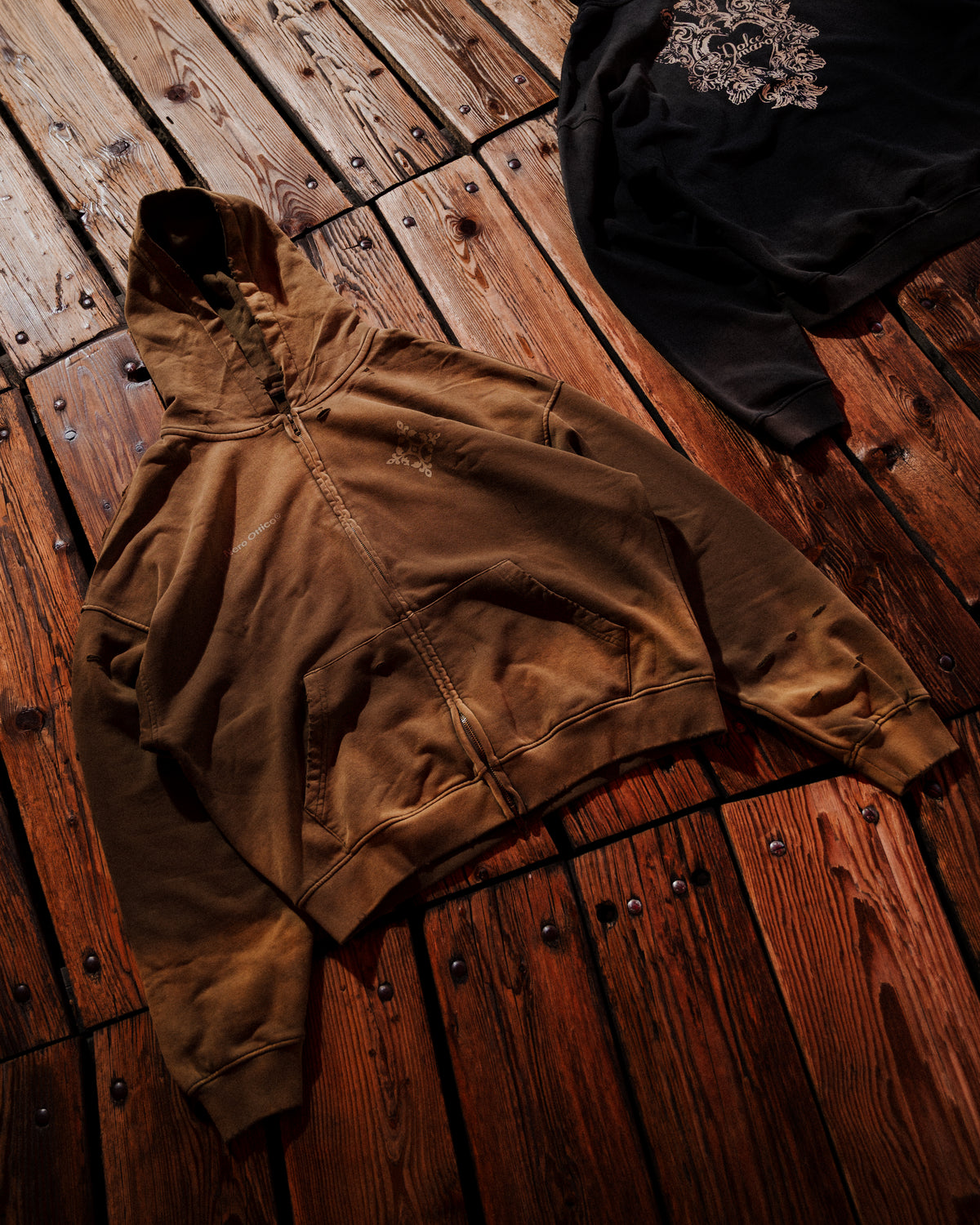 Kala Zip Hoodie Washed Green