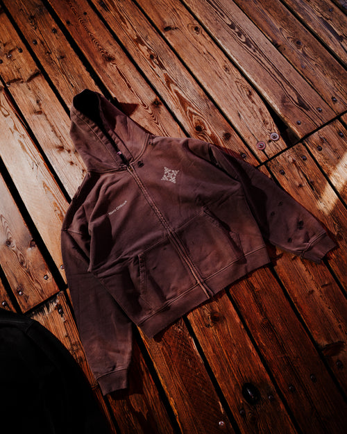 Kala Zip Hoodie Washed Grey