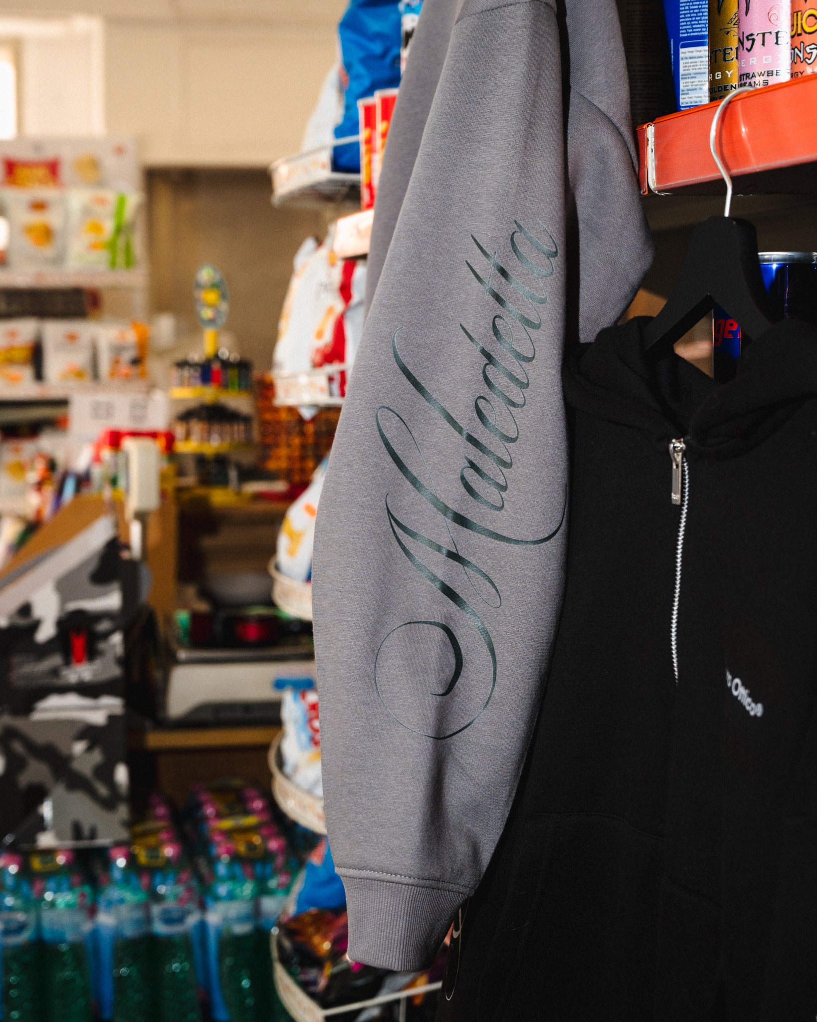 Dannata Zip Hoodie Light Grey