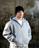 Knockout Zip Hoodie Grey Melange