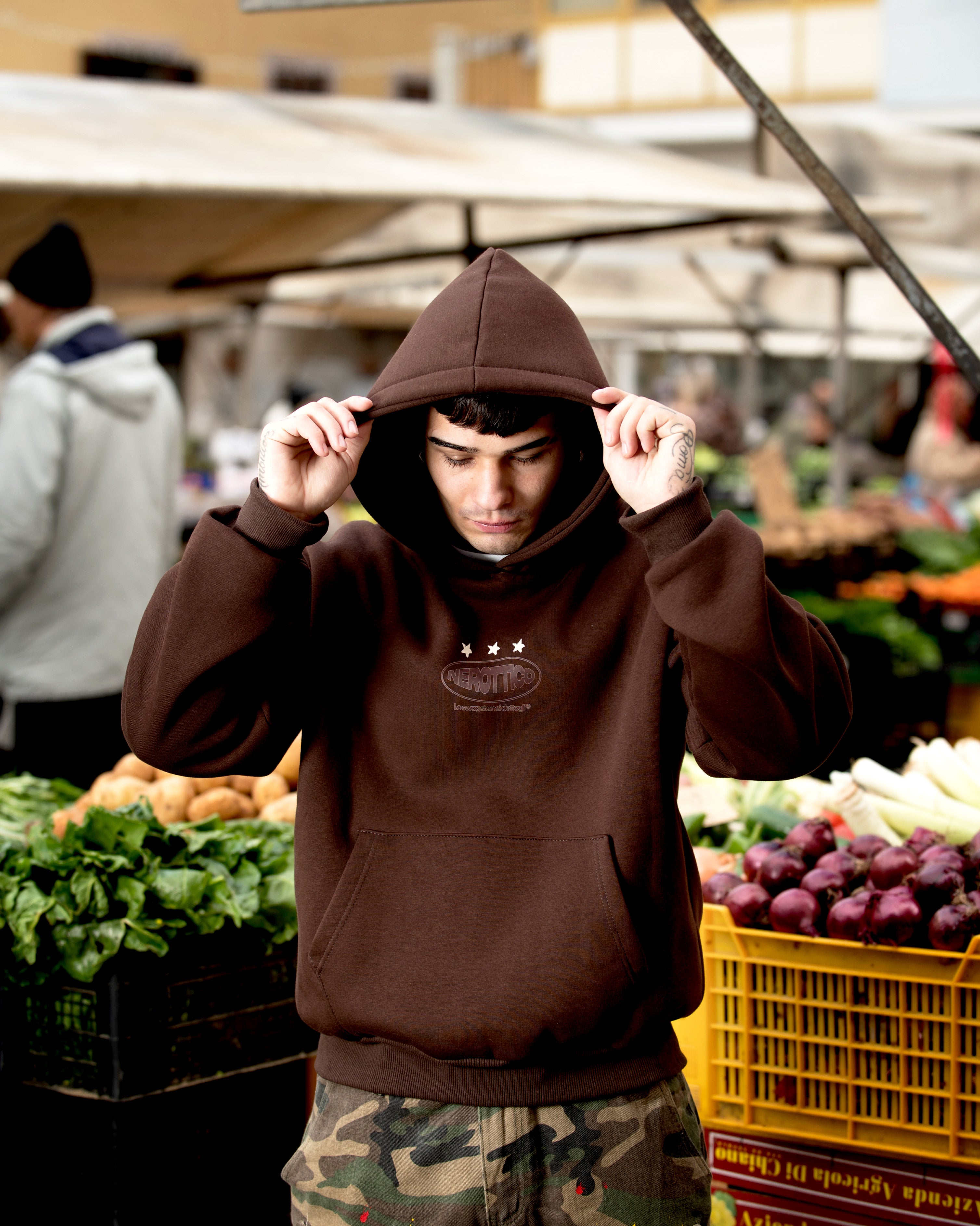 Sparring Hoodie Boxy Chocolate