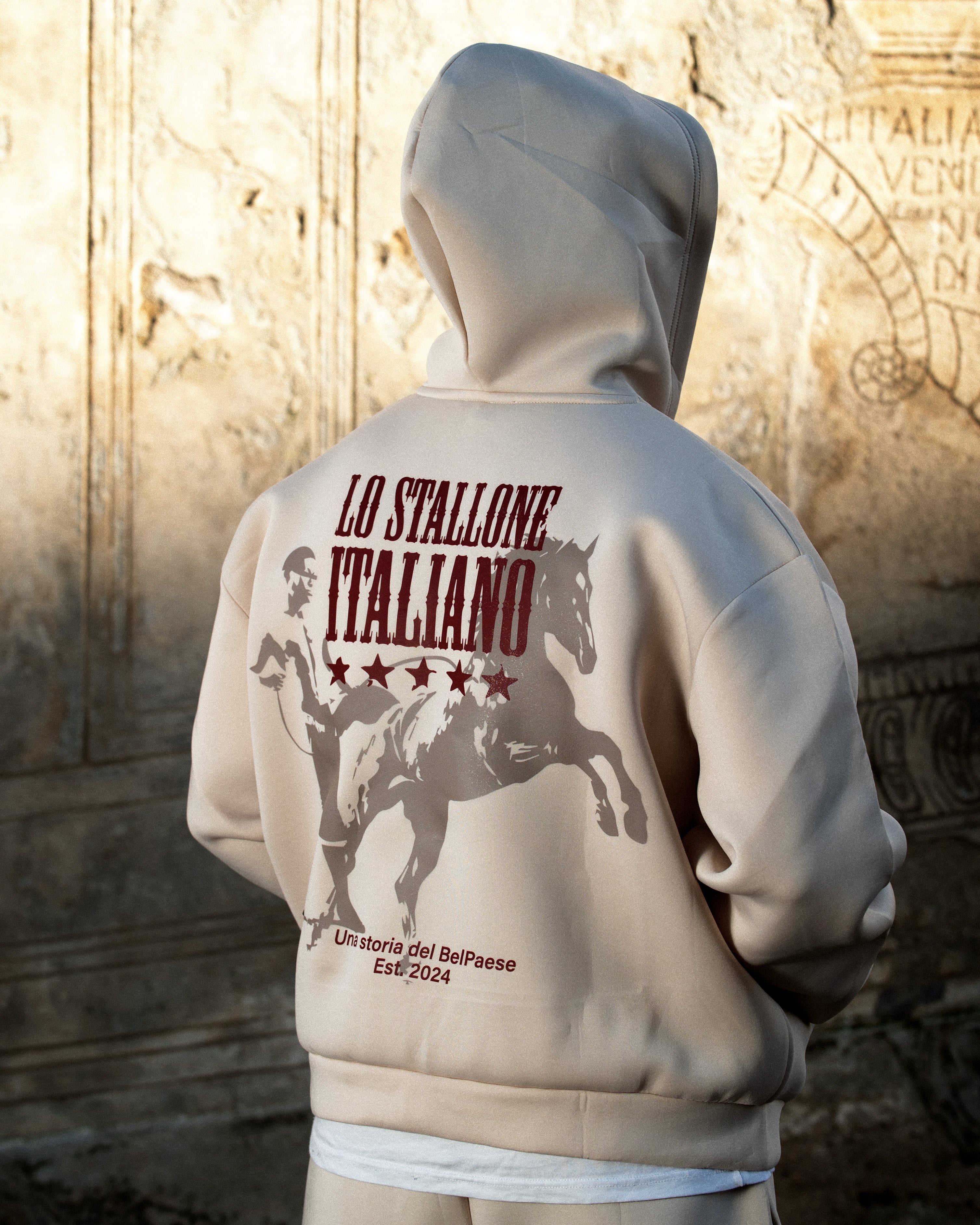 Knockout Zip Hoodie Stone