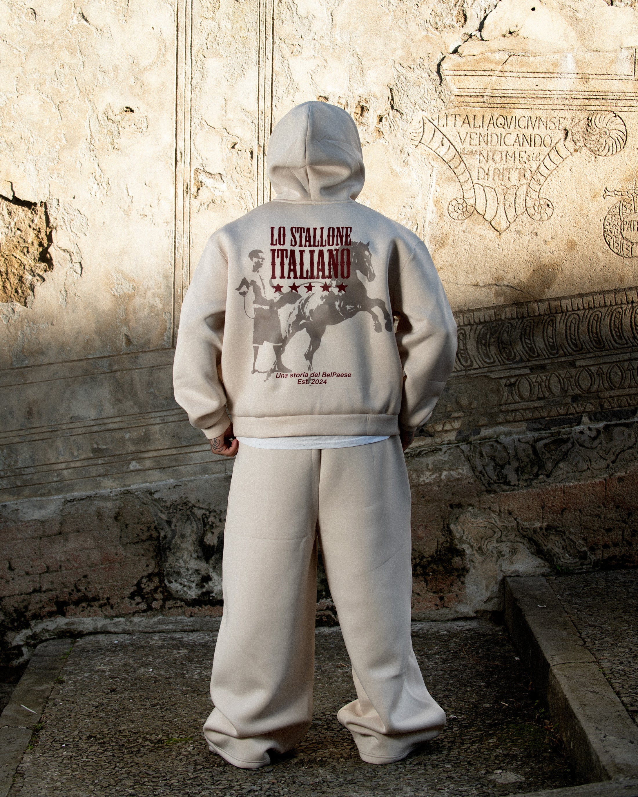 Knockout Zip Hoodie Stone