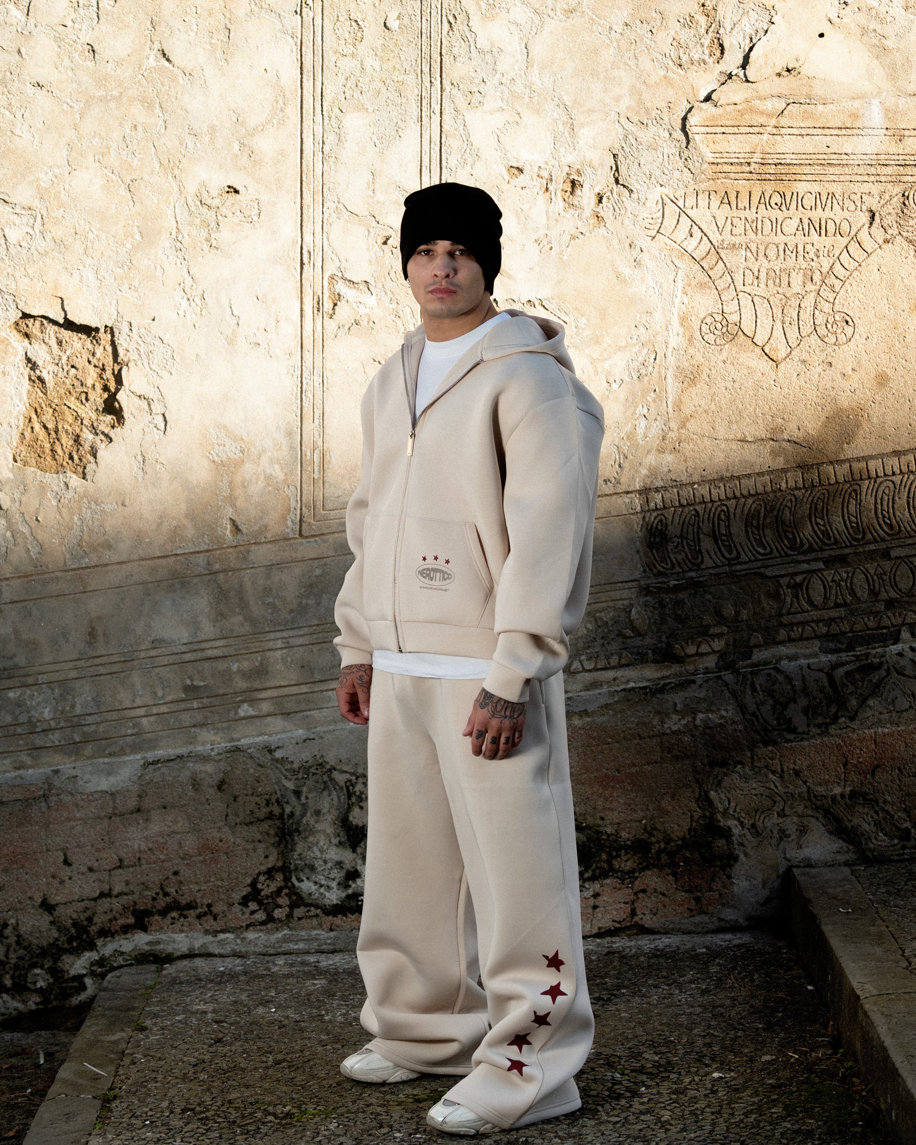 Knockout Zip Hoodie Stone