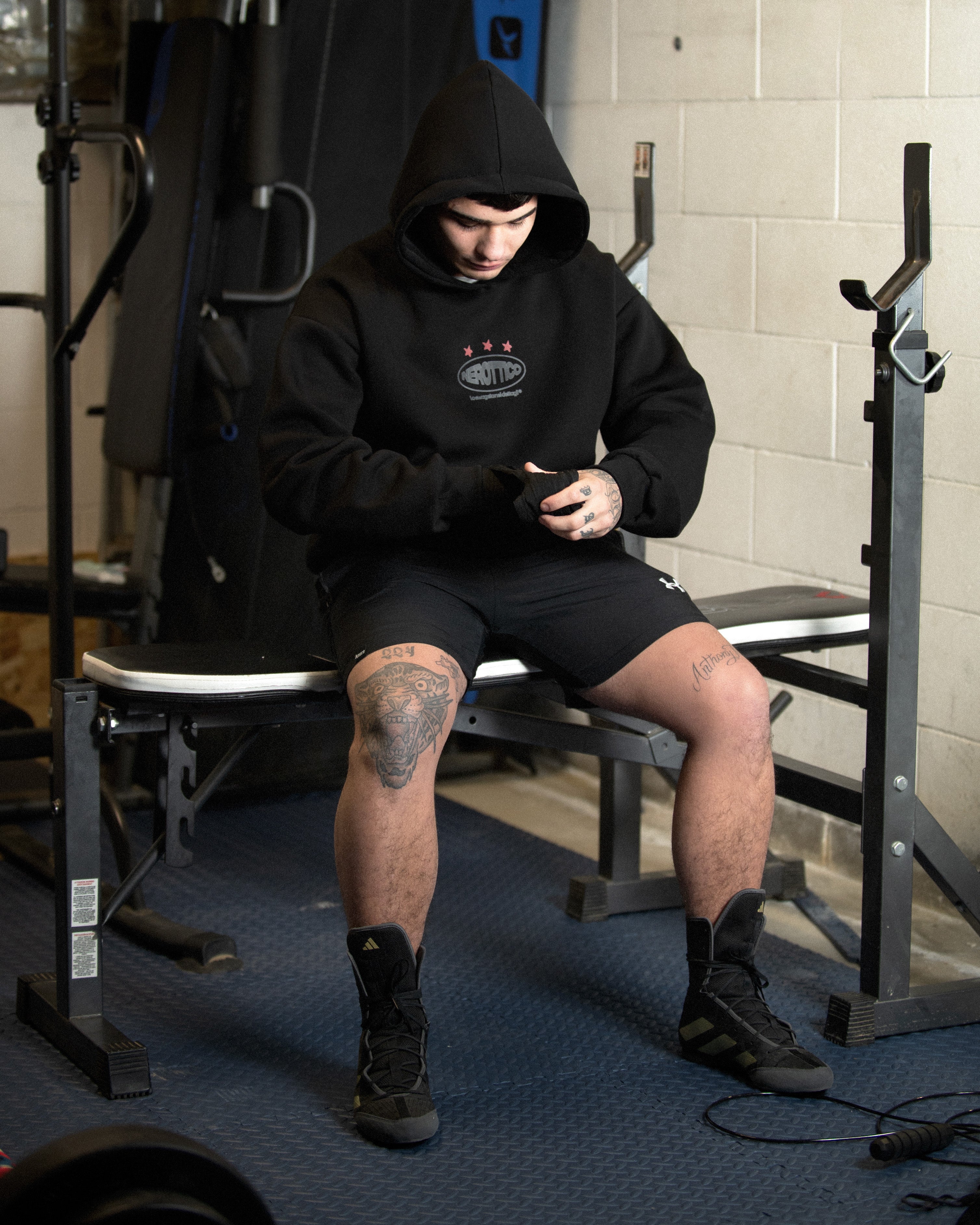 Sparring Hoodie Boxy Black