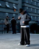 Sparring Hoodie Boxy Piombo