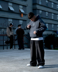 Sparring Hoodie Boxy Piombo