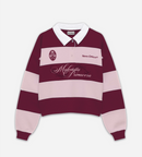 Maledetta Rugby Polo Pink & Burgundy