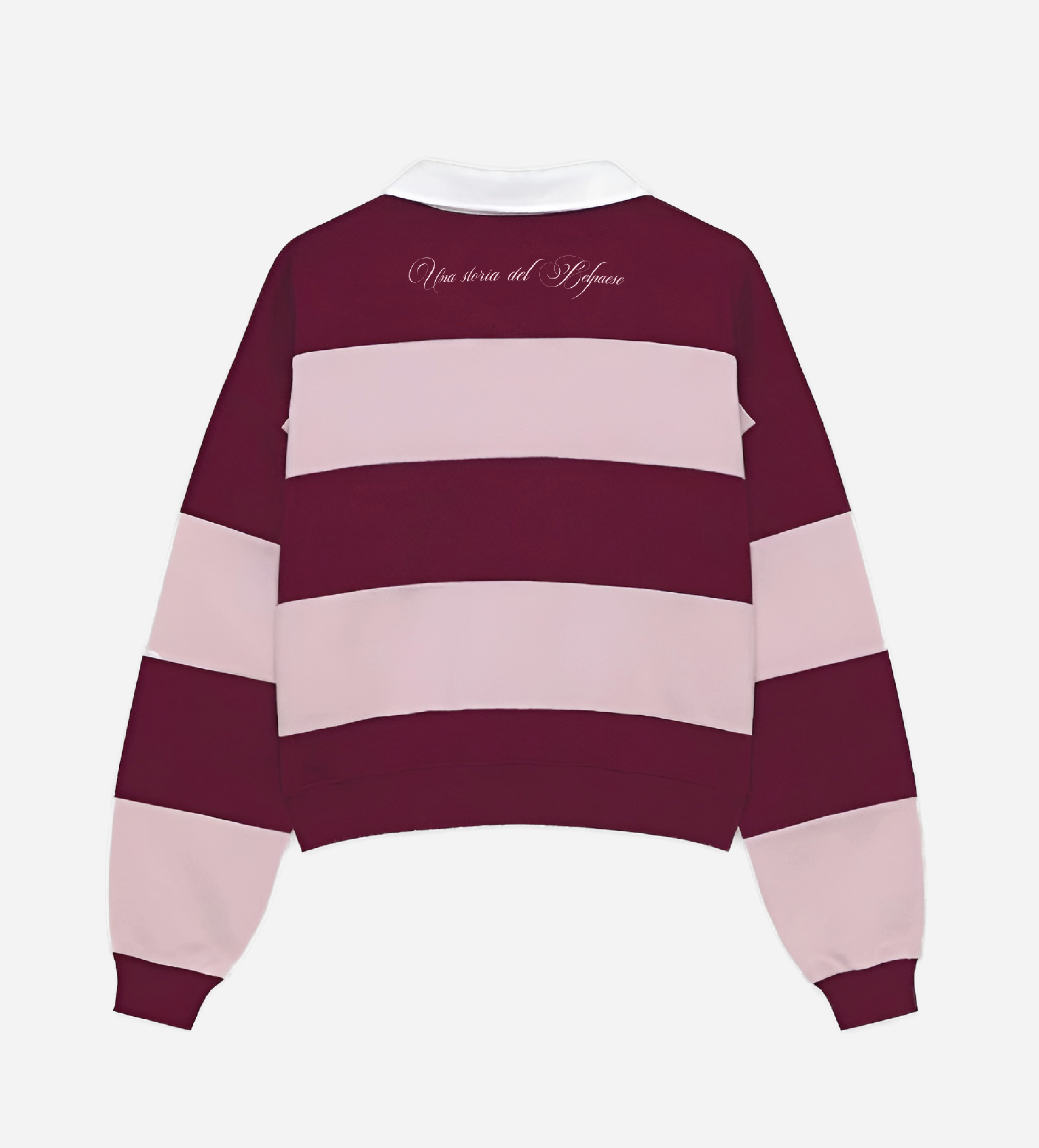 Maledetta Rugby Polo Pink & Burgundy