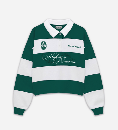 Maledetta Rugby Polo White & Green