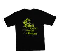 Santi e Peccatori T-Shirt - Crochet Boxy Fit Nero Ottico