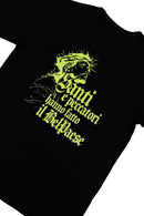 Santi e Peccatori T-Shirt - Crochet Boxy Fit Nero Ottico
