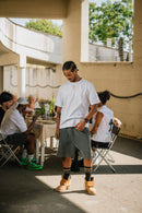 Santi e Peccatori T-Shirt - Crochet Boxy Fit Nero Ottico