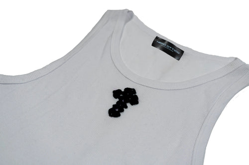 Tank-Top Crochet Cross Nero Ottico