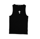 Tank-Top Crochet Cross Nero Ottico