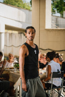 Tank-Top Crochet Cross Nero Ottico