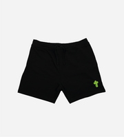 Box Logo Crochet Shorts Black & Green