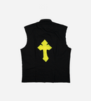 Distressed Cross Shirt - Cropped Fit